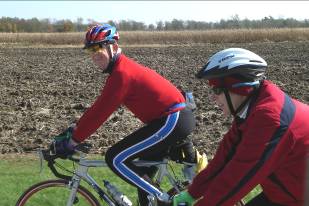 Jay and Linda De Nise enjoy an autumn ride in Amish country west of LaRue. 