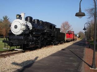 Restored train along Kokosing Gap Trail in Gambier, Ohio (Photo by Dan Sheridan)