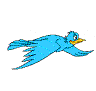 Animated flying bird